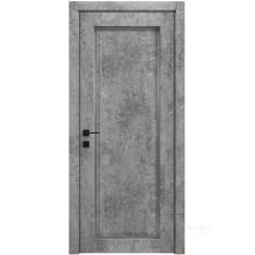 дверное полотно Rodos Style 1 600 мм, полустекло, мрамор серый