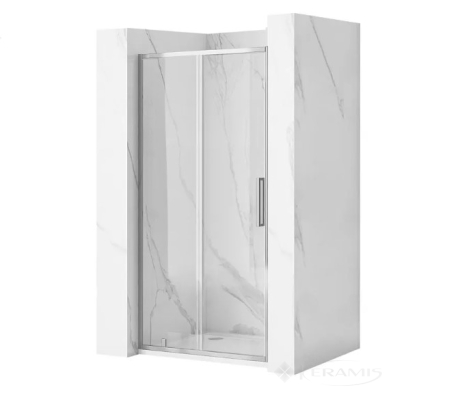 Душевая дверь Rea Rapid Slide 130x195 безопасное стекло, прозрачное, chrome (REA-K5603)