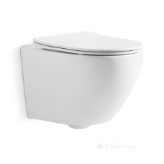 унітаз Devit Universal підвісний, безободковий з сидінням soft-close, білий (3020162)