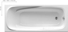 ванна-комплект Ravak Vanda II 150x70 белый (CO11000000-K)