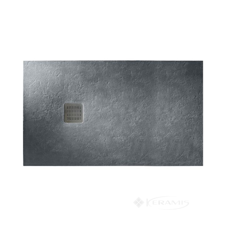 Піддон Roca Terran 120x90 прямокутний, графіт + трап + сифон (AP014B038401200)