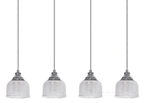 Подвесной светильник Azzardo Mora, хром, прозрачный, 4 лампы (в ряд) (DEL-8150-4PL / AZ2111)