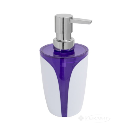 Дозатор рідкого мила Trento Arte Violet біло-фіолетовий (37110)