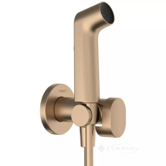 гигиенический душ Hansgrohe Bidette 1jet S со шлангом и держателем, бронза (29232140)