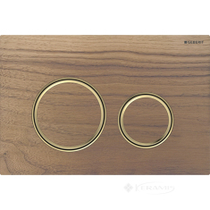 змивна клавіша Geberit Sigma21 для подвійного змиву, латунь/горіх чорний (115.652.JX.1)