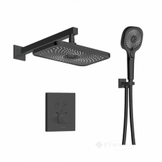 душевая система Imprese Centrum EQ скрытого монтажа с термостатом, черный матовый (V-10301EQ)