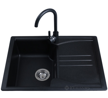 Кухонна мийка Bretta Niapoli 68x50 чорна
