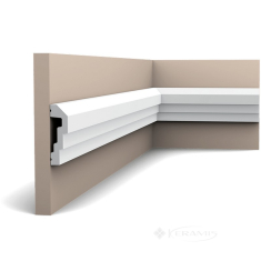 молдинг гибкий Orac Decor 7,4x2,2x200 см белый (P7070F)