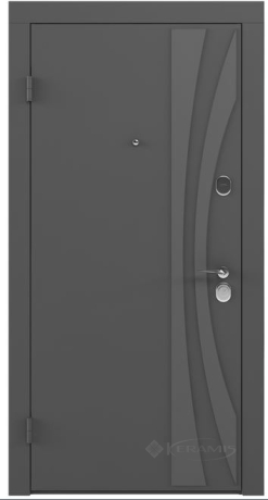 Двері вхідні Rodos Basic S 880x2050x83 темно-сірий графіт G1298/дуб сонома (Bas 001)