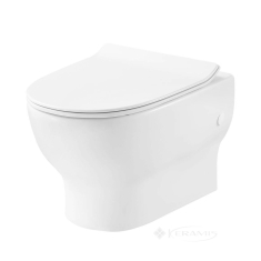 унітаз Devit Fresh підвісний, безободковий з сидінням soft-close, білий (3120121)
