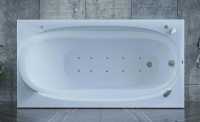 гідромасажна ванна WGT Rialto Arona 180x90 + корпус+рама+злив/перелив (RLTARN180ARLPBW)