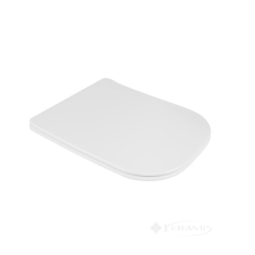 сиденье Qtap Nando с микролифтом Slim, белый (QT12991222AW)