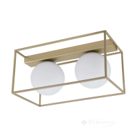 світильник стельовий Eglo Vallaspra 2x40W, шампань, білий (97792)