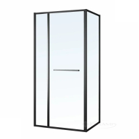 душевая кабина Volle Cruze 90х90х200 стекло прозрачное, черный (1047.124704)