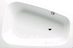 ванна стальна Kaldewei Plaza Duo (mod 192 ліва) 180x120 біла (237200010001)