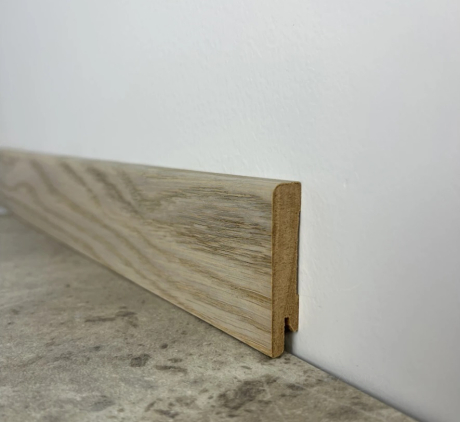 Плінтус Kluchuk MDF 60x12x2000 мм дуб срібний (MDF-D6004)