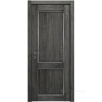 дверное полотно Rodos Style 2 800 мм, полустекло, дуб шале графит