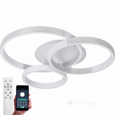 светильник LED потолочный Luminaria Akrilika round 100w 4r white-clear с пультом