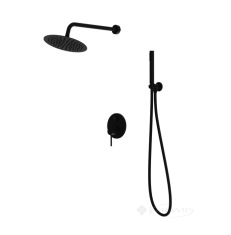душова система Lavita Orion прихованого монтажу, чорний матовий (5900378341581)