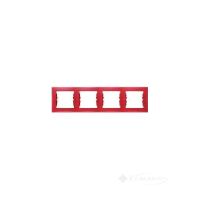 рамка Schneider Electric Sedna 4 пост., красная (SDN5800741)