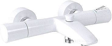 Змішувач для ванни та душу з термостатом Kludi Zenta хром/білий (351019138)