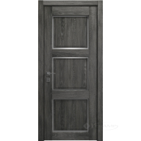 дверное полотно Rodos Style 3 700 мм, полустекло, дуб шале графит