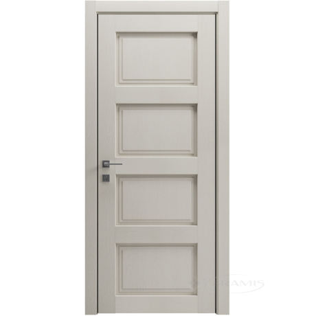 Дверне полотно Rodos Style 4 700 мм, глухе, каштан бежевий