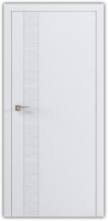 дверное полотно Rodos Loft Wave V 600 мм, с вставкой, белый мат