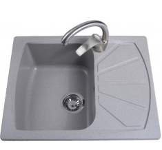 кухонна мийка Bretta Tera 61x50 сірий камінь