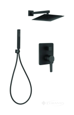 душевая система Invena Glamour скрытого монтажа, черный (BS-02-0K4)