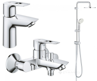 набір змішувачів для ванни Grohe BauLoop New 3 в 1, хром (UA26129005)