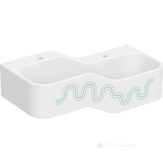 умывальник для детей Geberit Bambini 90x39 правый, белый альпийський/зеленый (502.974.79.1)