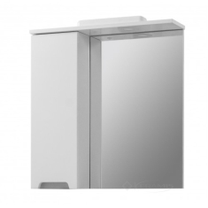 зеркало со шкафчиком Юввис Амелия 70x55x16,7 слева, белое (45829-01211)