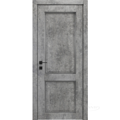 дверное полотно Rodos Style 2 600 мм, полустекло, мрамор серый