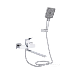 змішувач для ванни Qtap Presto з душовим гарнітуром, хром (QTPRE2601CRM45573)