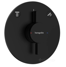 смеситель для душа Hansgrohe DuoTurn S скрытого монтажа, черный матовый (75418670)