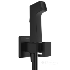 гігієнічний душ Hansgrohe Bidette 1jet E зі шлангом та тримачем, чорний матовий (29231670)