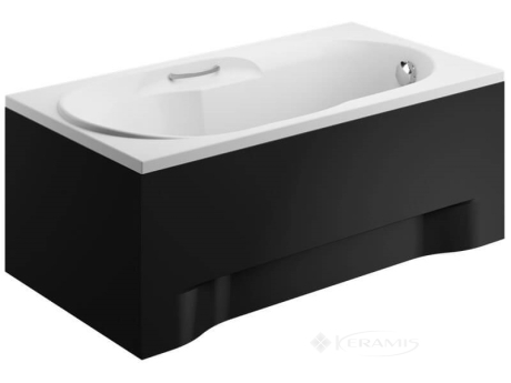 Панель для ванни Polimat 75 см збоку, чорна (00850)