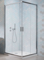 душевая кабина Radaway Alienta C 90х90 прозрачное стекло + поддон Rodos + сифон хром (10239090-01-01KR)