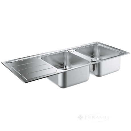 Кухонна мийка Grohe K500 50x116 нержавіюча сталь, 2 основні чаші (31588SD0)