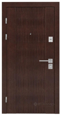 двері вхідні Rodos Standart 965x2050x111 темний дуб/сосна крем (Stz 004)