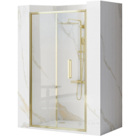 душові двері Rea Rapid Fold 100x195 безпечне скло, gold (REA-K4130)