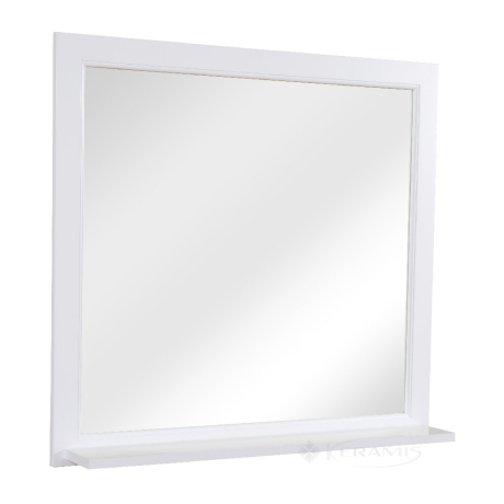 Зеркало Аквародос Лиана 90 см 86x80x13,5 с полкой, белый (АР0002338)
