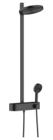 Душова система з термостатом Hansgrohe Pulsify Showerpipe чорний матовий (24240670)