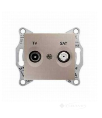 розетка Schneider Electric Sedna TV/SAT 1 пост., без рамки, титан (SDN3401668)