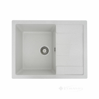 кухонна мийка Platinum Intenso 64,5х49,5х20 матова біла в крапку (SP000025101)