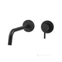 cмеситель для раковины Paffoni Light 245, скрытый монтаж, черный матовый (LIG106NO70)