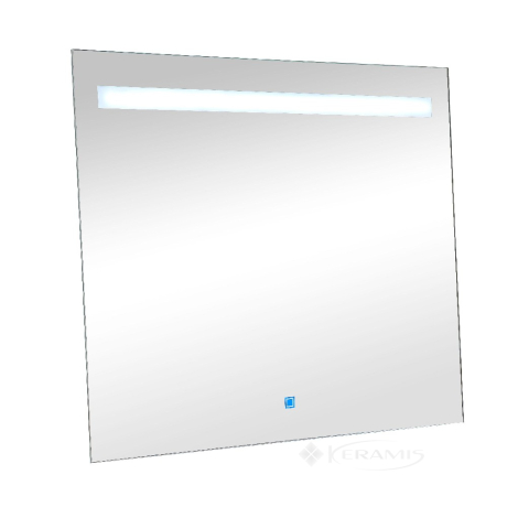 Зеркало Аквародос Бета 80 см 80x70x3 с регулятором подсветки, белый (АР0002474)