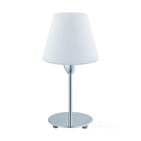 Настільна лампа Eglo Damasco 1 хром, білий (95786)