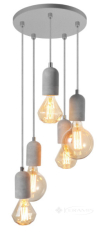 подвесной светильник Azzardo Volta, серый, 5 ламп (BP-9095 / AZ2386)